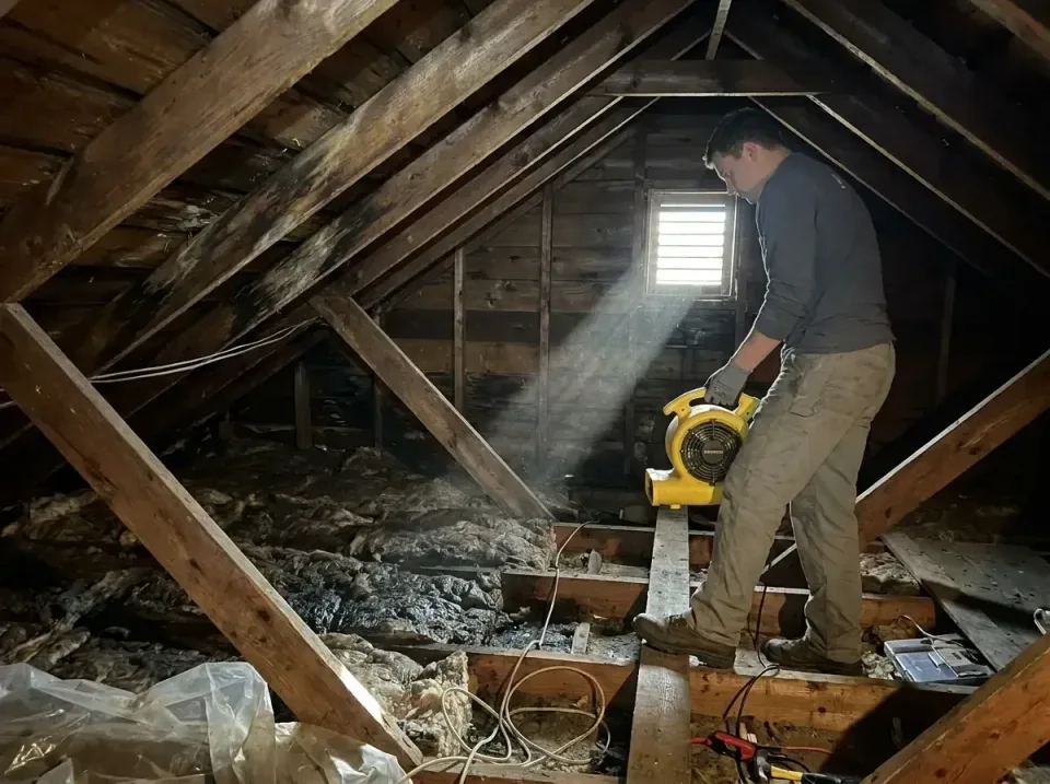 attic-water-damage-drying-proc-007 — frequently asked questions, Emergency Water Extraction & 24/7 Flood Response in Hollist…